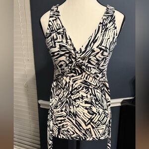 BCBGMaxAzria Zebra Print Top